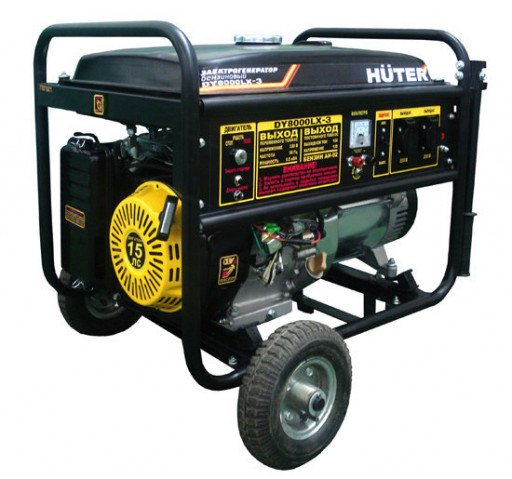 Бензогенератор Huter DY8000LX-3