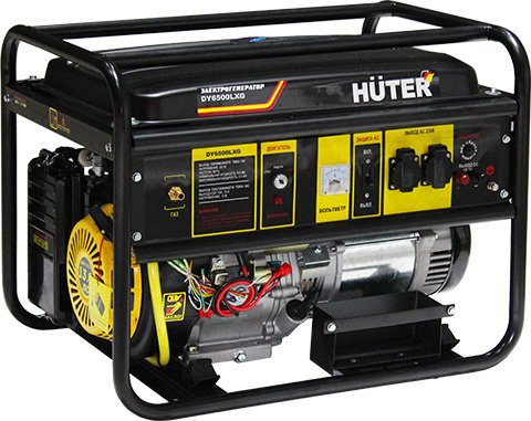Бензогенератор мультитопливный Huter DY6500LXG